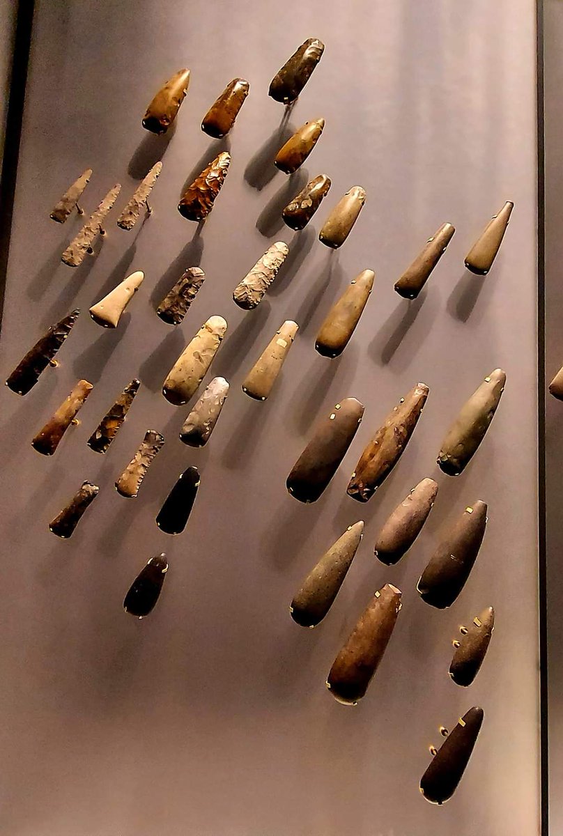 More neolithic Stone hand axes. British Museum Stonehenge Exhibition.  Photo by me.