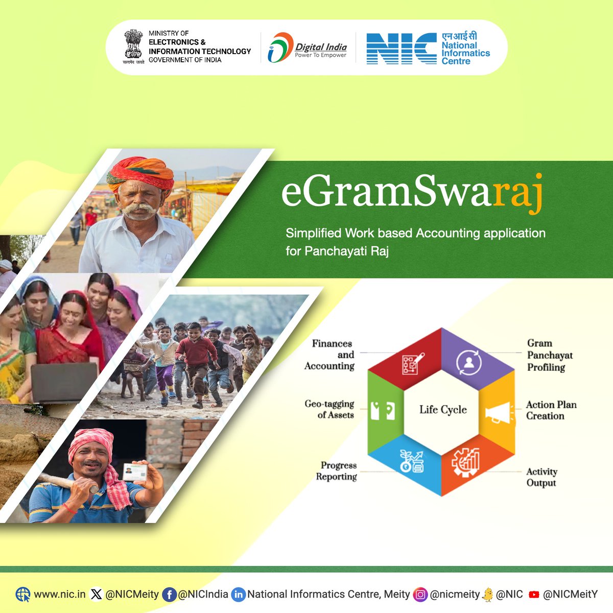 #eGramswaraj is an all-in-one digital accounting platform for Panchayat operations.This work-oriented accounting application has been developed by @NICMeity for driving the #DigitalTransformation of India's rural landscape within the Panchayati Raj system. egramswaraj.gov.in