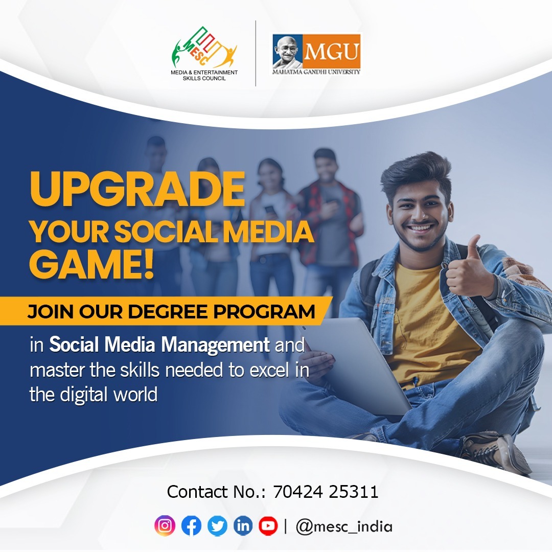 🚀 Ready to level up your social media game? 🌟 Join our degree program today and become a social media superstar! 💼💻
Call us for more info: 7042425311

#SocialMediaMarketing #DigitalMarketing #CareerBoost #UpgradeYourSkills #VocationalEducation