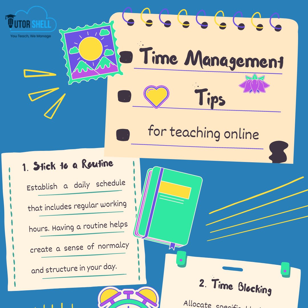 🕒⏳ Time is precious, especially in online teaching! Learn top-notch time management tips from TutorShell to ace your virtual classes. #OnlineTeaching #TimeManagement #EducatorTips #EfficiencyHacks #TutorShellTips #TeachSmart #MaximizeYourTime