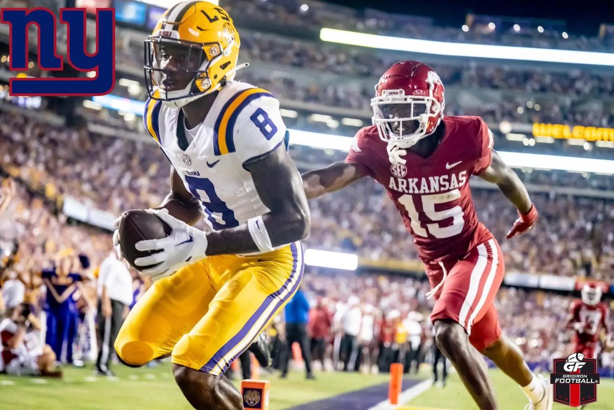 #LSU WR Malik Nabers is headed to the New York Giants after being selected 6th overall in the NFL Draft.

All-time program leader in career catches (189) and yards (3,003)

Unanimous All-American and Biletnikoff Award Finalist

Led SEC back to back years in catches and finished