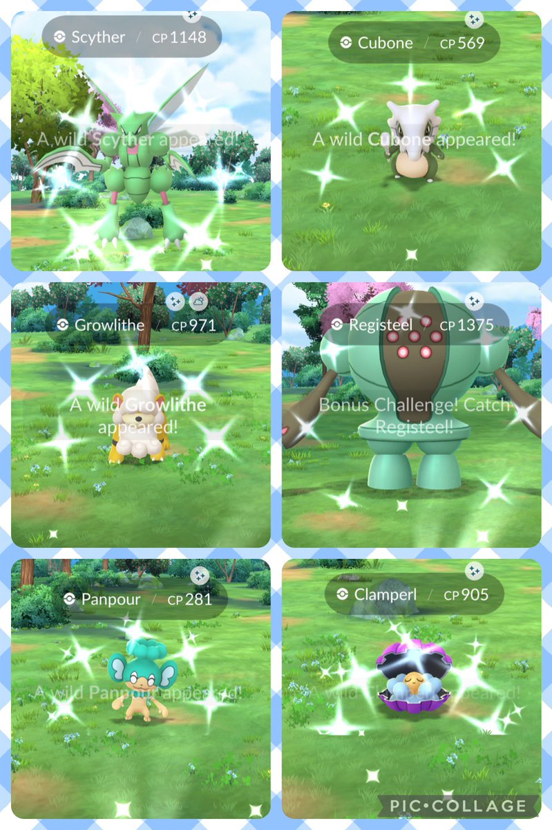 Todays shinies ✨ first full day playing on the iPhone.  I gotta say it’s really hard to quick catch, I kept minimizing the game. 😂 it’s easy to screen shot sparkles though lol  #PokemonGO #ShinyPokemon