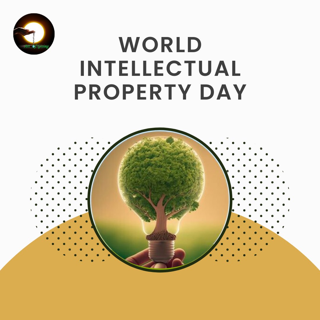 Happy World Intellectual Property Day from Art of Giving! Let's recognize the importance of intellectual property rights in fostering innovation, creativity, and economic development. Let's celebrate innovation and creativity that enrich our lives.
.
.
.
.
.
.

#ArtOfGiving…