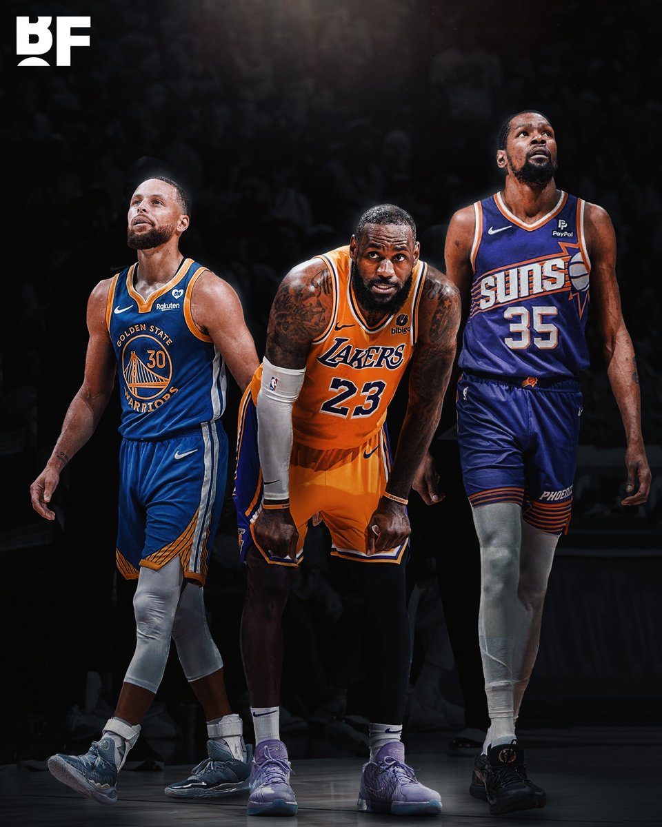 bballforever_'s tweet photo. LeBron’s down 0-3, KD's down 0-2, Steph missed the playoffs entirely. This could be the end of an era 💔 https://t.co/WhqEZZtKyg
