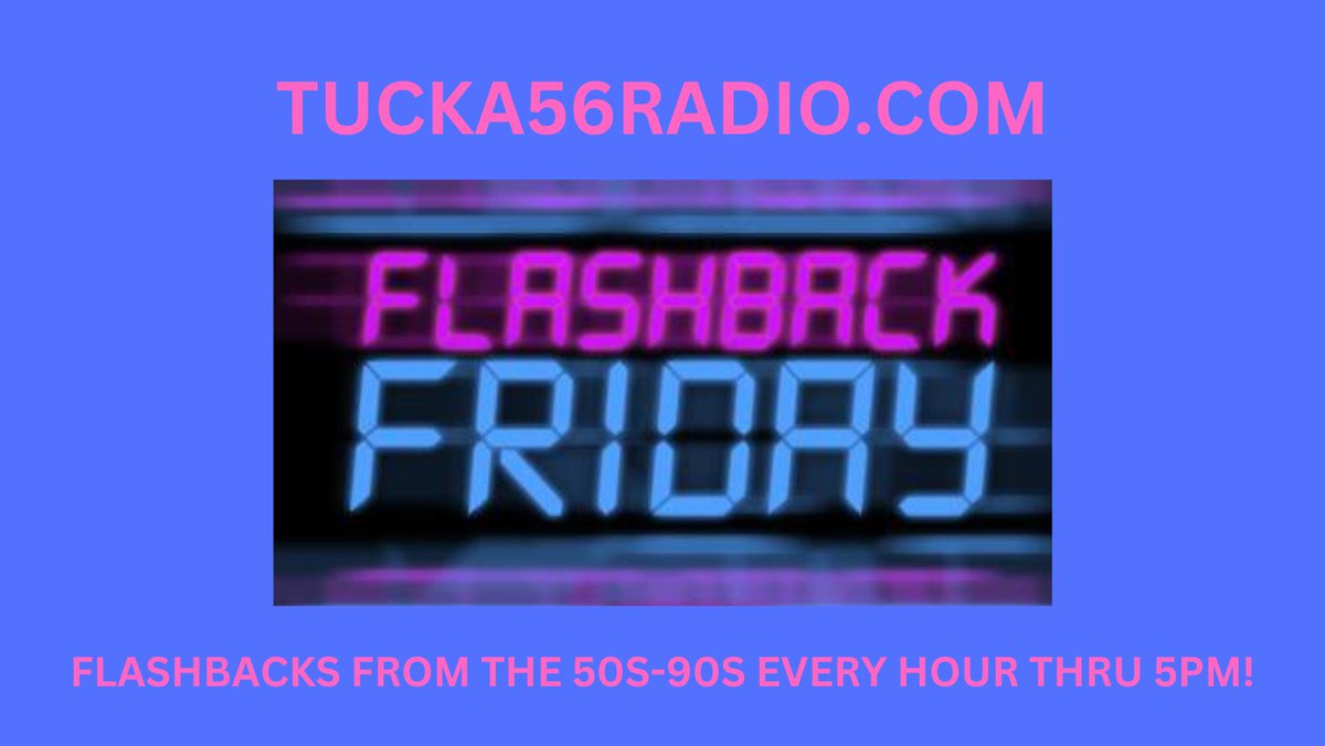 #NowStreaming #FlashbackFriday 
#ListenLive
mytuner-radio.com/radio/tucka56r…
TUCKA56RADIO.COM
Follow us on Facebook and “X” (Twitter)
facebook.com/TUCKA56RADIO
@radiotucka56