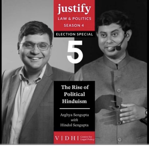 In a period of hindutva dominance what is the meaning of political Hinduism? My latest justify episode is with @HindolSengupta on his book Soul and Sword. We talk about hindutva, Vivekananda and the future of the BJP. The book and the conversation gave me much food for thought,…