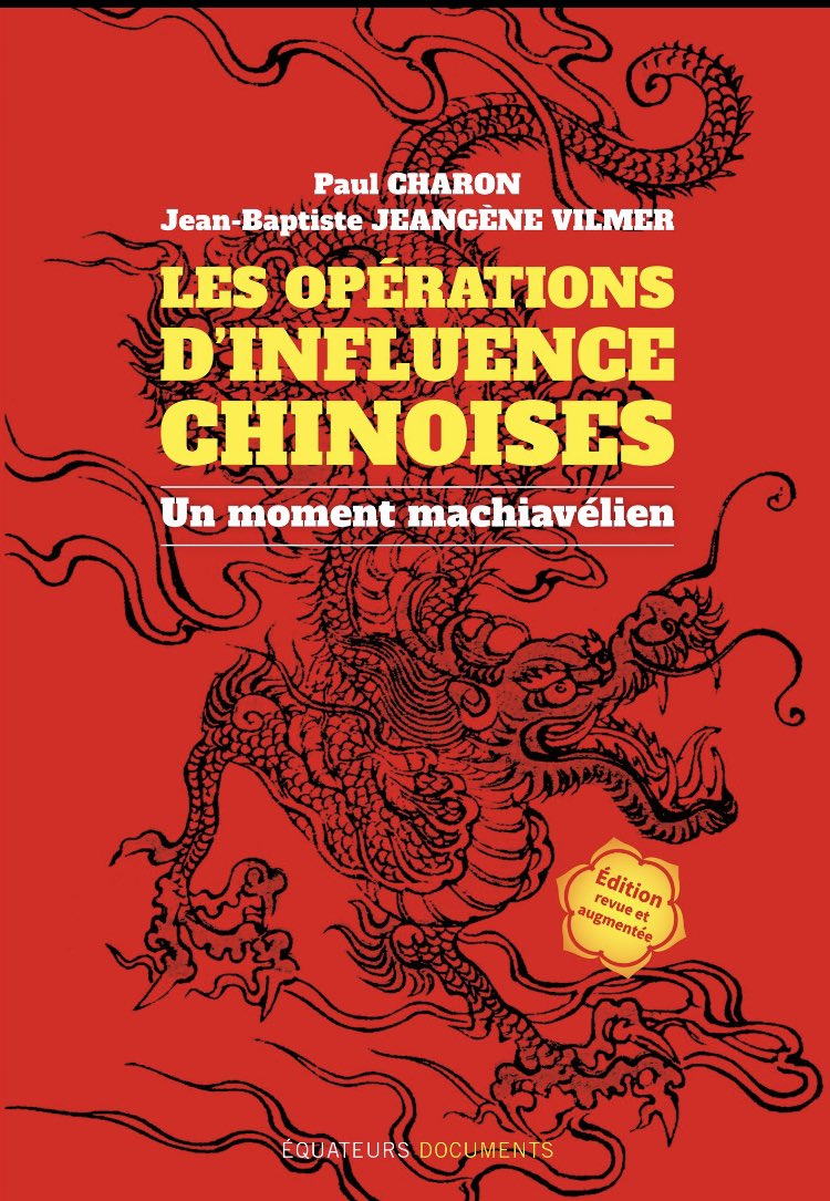 .@PaulCharon est l’invité de @telematin pour son livre avec @jeangene_vilmer « Les opérations d’influence chinoises » @equateurs @IRSEM1 #Chine #strategy #influence #international