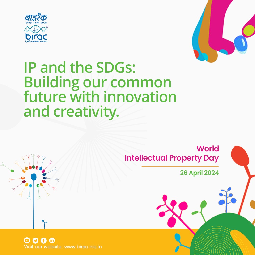 On the occasion of #WorldIPDay @BIRAC_2012 celebrates #innovative, #creative and enterprising changemakers present around the world. #WorldintellectualpropertyDay #WorldIPDay2024 @DBTIndia @WIPO