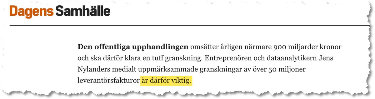 Idag skriver generaldirektören Inger Ek för @uhmynd i en debatt artikel om mitt arbete i @dagenssamhalle Hon delar inte min bild om behov av utbildning utan tycker det behövs mer resurser. Men vi bägge tycker frågan är viktig. dagenssamhalle.se/opinion/debatt…