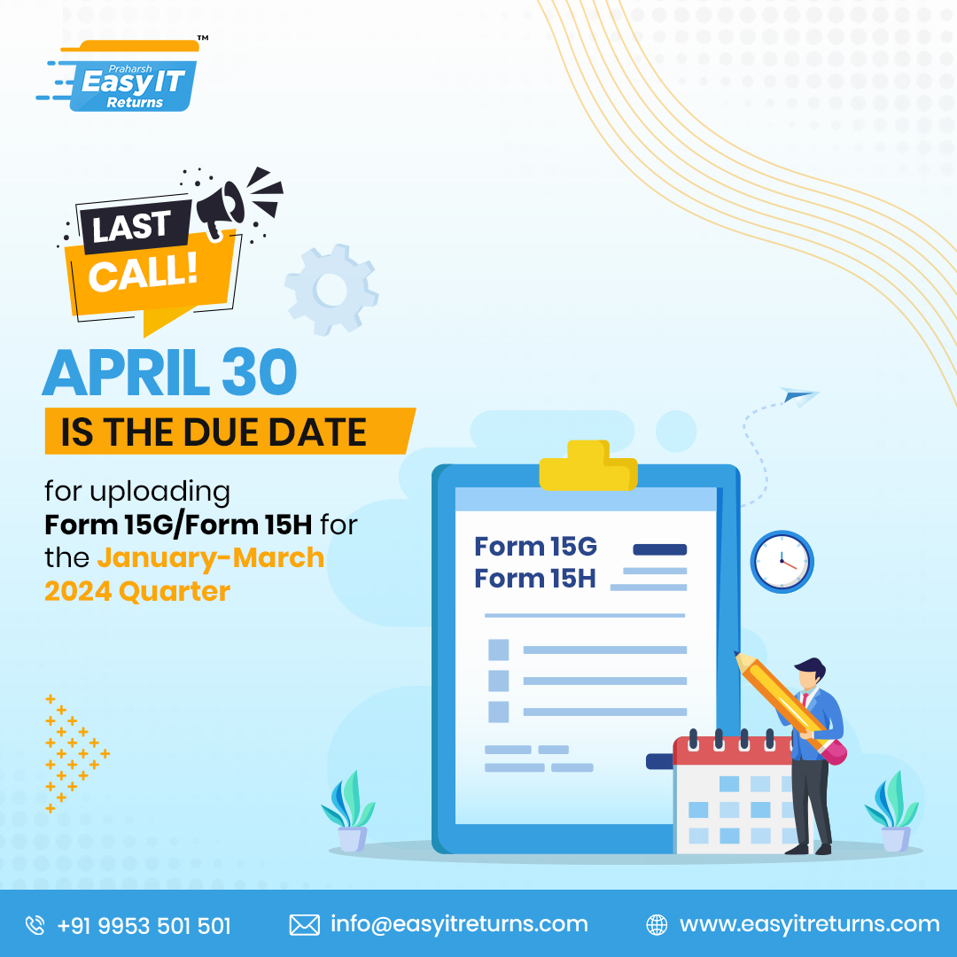 Don't miss this crucial date with Easy It Returns, You never miss out on the deadline !  easyitreturns.com

#Taxdeadline #Financialresponsibility #Staycompliant #taxadvisors #taxconsultant #incometaxreturn #financialplanning #savebig #easyitreturns #taxeperts