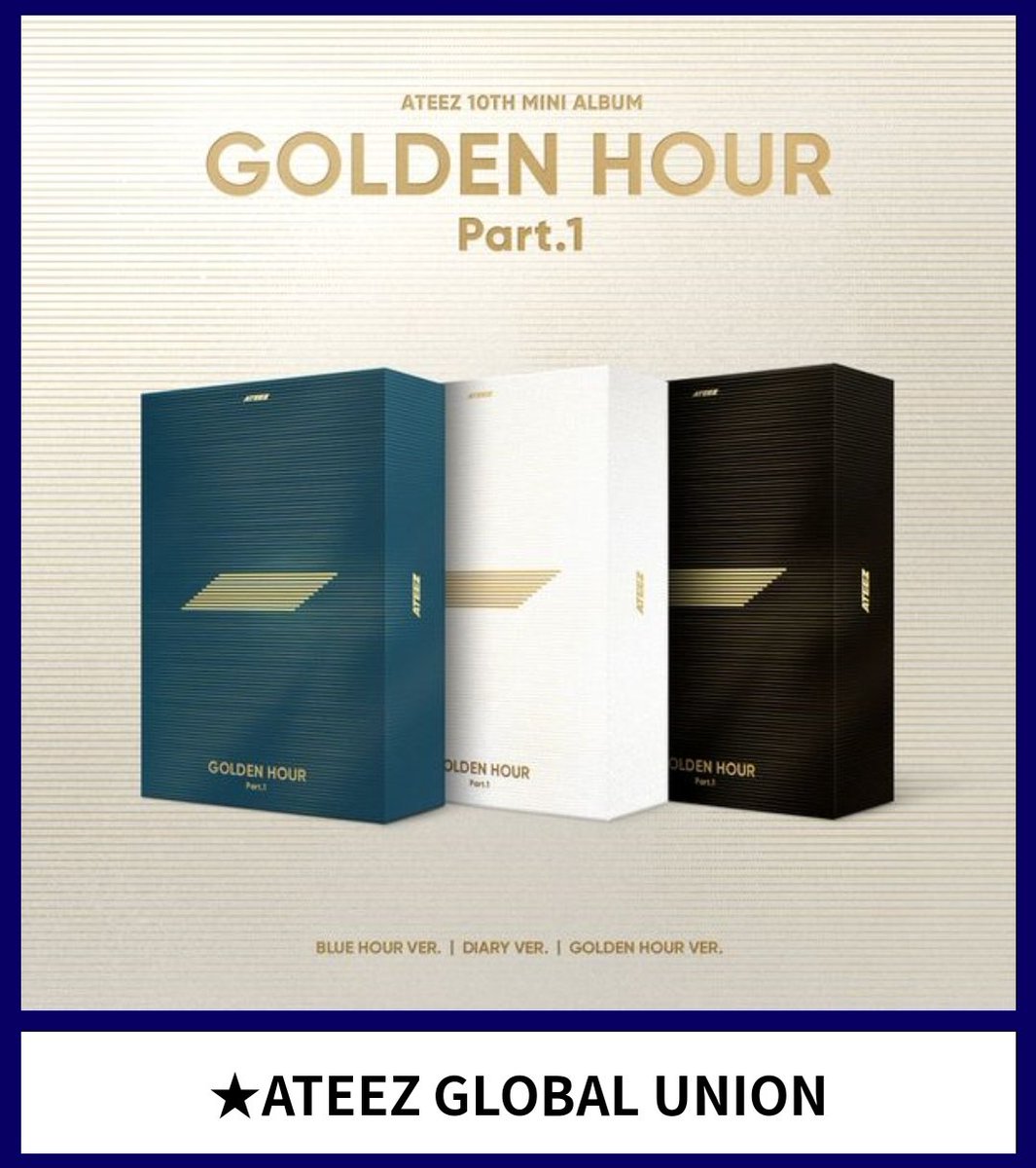 📣💿 ATEEZ GLOBAL UNION x KTOWN4U📣💿 ATINY, ¡os dejamos el link en colaboración con KTOWN4U para comprar #GOLDENHOUR_Part1 con descuento! 🔗: tinyurl.com/295jcs5j ¡Las compras en su web cuentan la 1a semana y para charts de Hanteo y Gaon! #GOLDENHOUR #ATEEZ #에이티즈