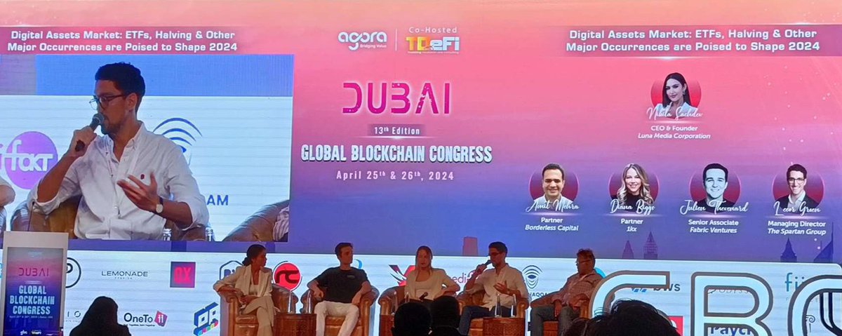 Immanentians's tweet photo. At the #GlobalBlockchainCongess , we joined a panel discussion on Digital Assets Market, gaining insights from industry leaders like @nikichain , @DianacBiggs , @JulienThevenard , and @leeorgroen. The focus was on the impact of ETFs, halving events, and other trends in 2024. https://t.co/fMHChVjySs