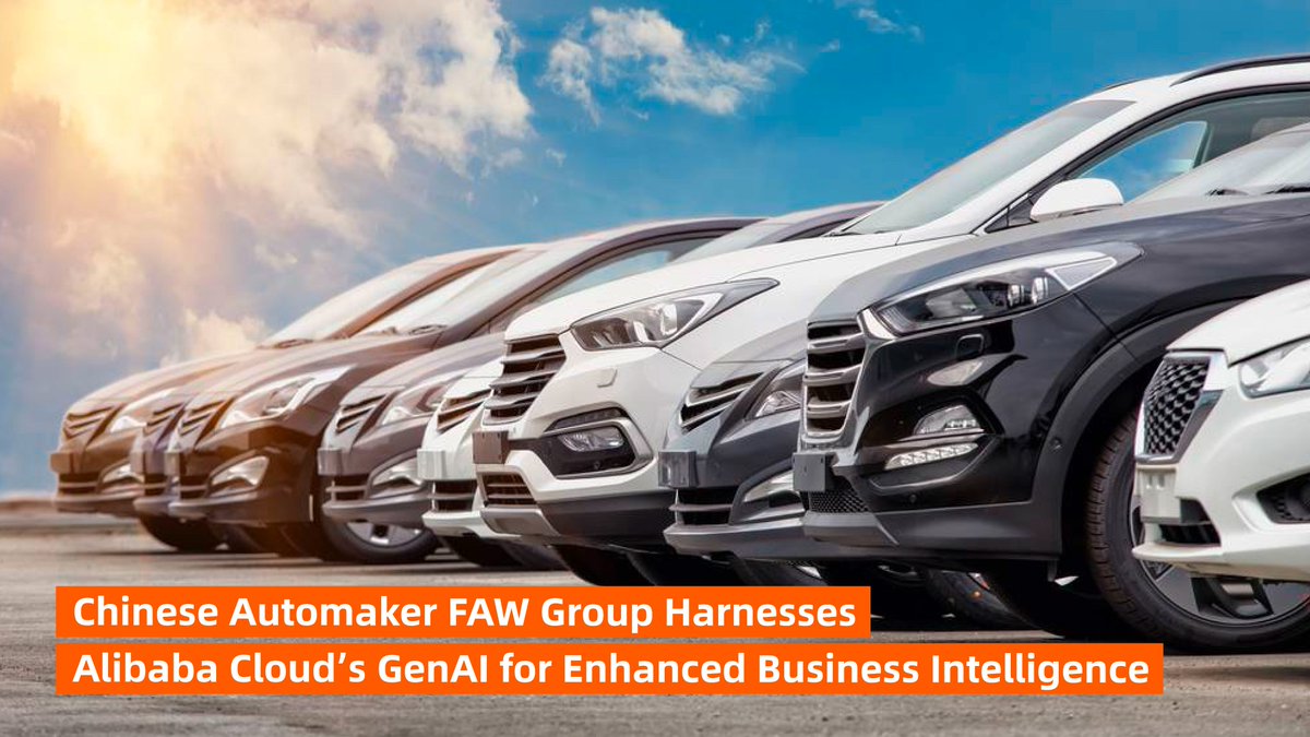 In the emerging AI era, Alibaba Cloud and FAW Group join forces to develop a GenAI-powered app, leveraging Alibaba Cloud's large language model Qwen, to enhance the automaker's business intelligence capabilities. Read more: alizila.com/chinese-automa… #AlibabaCloud #GenAI…