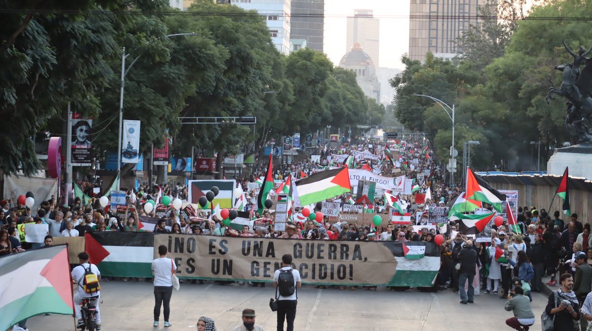 Hoy más que nunca, México está con Palestina. 🇲🇽🇵🇸 🍉🍉🍉🍉🍉🍉🍉🍉🍉🍉 #FreePalestine #StopGenocideInRafah