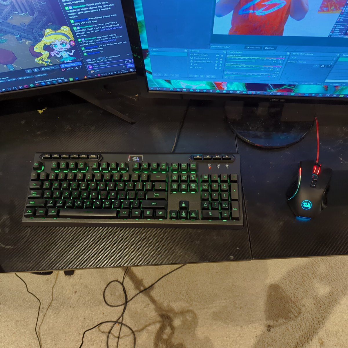 Got both @Redragonusa keyboard (Redragon K513) and mouse (Redragon M602) that I got from @amazon recently, as part of upgrading my setup. More upgrades coming soon..... #JalenTheGamer7 #JTG7 #youtubegaming #contentcreators #KickStreamer #TwitchStreamer