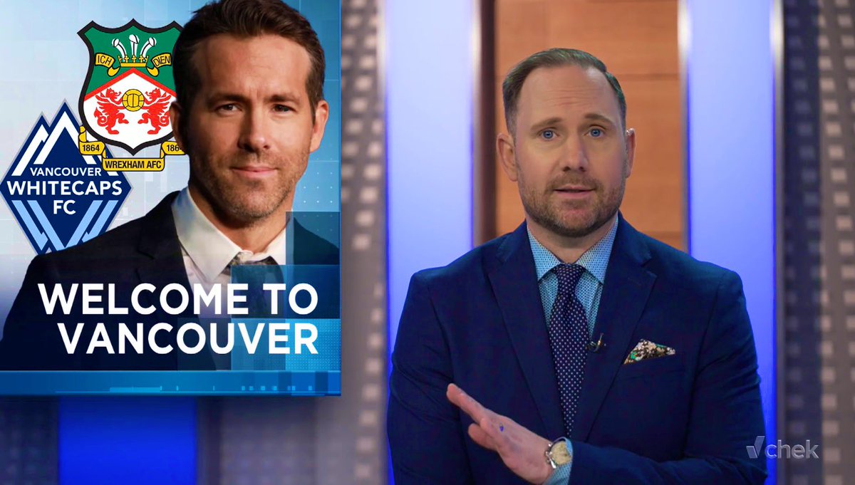 The graphics guy (Scotty) at @CHEK_News did me dirty tonight - couldn’t have used a shot of @VancityReynolds that wasn’t from GQ? I read that intro as fast as I could for my self confidence 😂 #WelcomeToReality