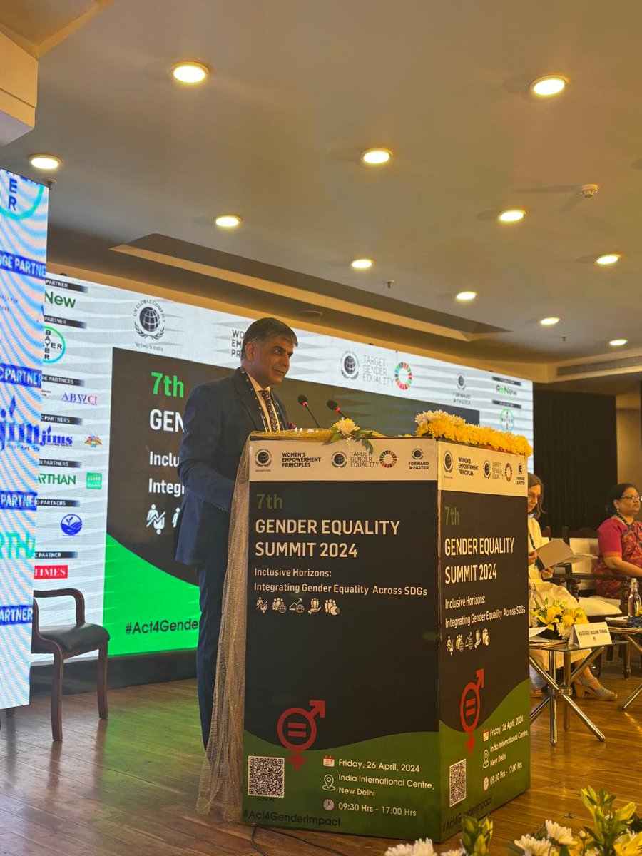 At #GES2024, @soniparul, @ttcglocal shares Moving forward, it's the birthright of every individual to envision a world of gender equality, let's commit to accelerating inclusive growth. @GCNIndia is playing a critical role in accelerating #InclusiveInnovation & #GenderEquality.