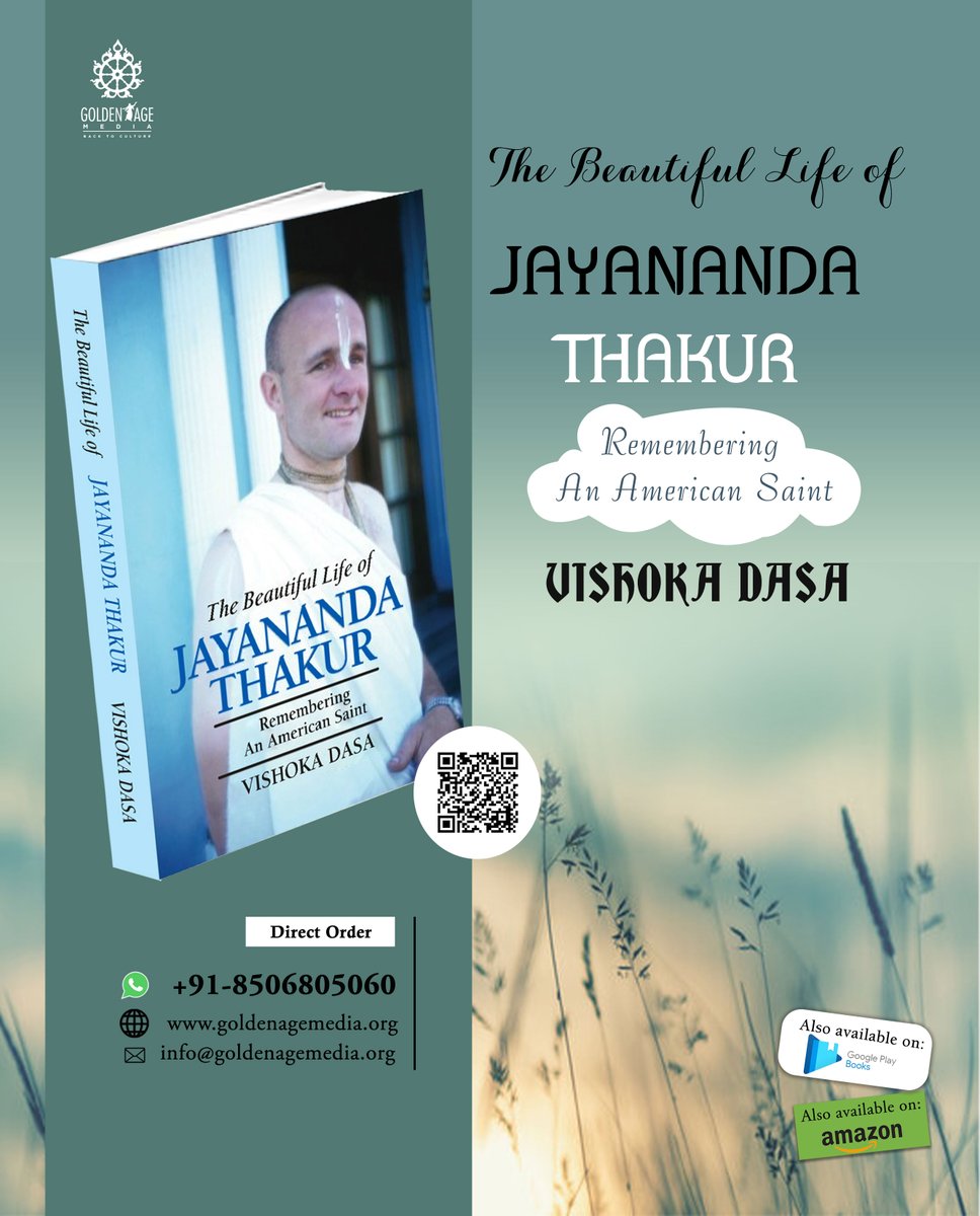 The Beautiful Life of Jayanananda Thakur book is about the life story of the wonderful devotee, Jayanananda Prabhu by whose efforts first Ratha yatra in the Western world.

Buy Now -rb.gy/9lmd1h

#goldenagemedia #JayananandaPrabhu #readmore #ISKCON #srilaprabhupada