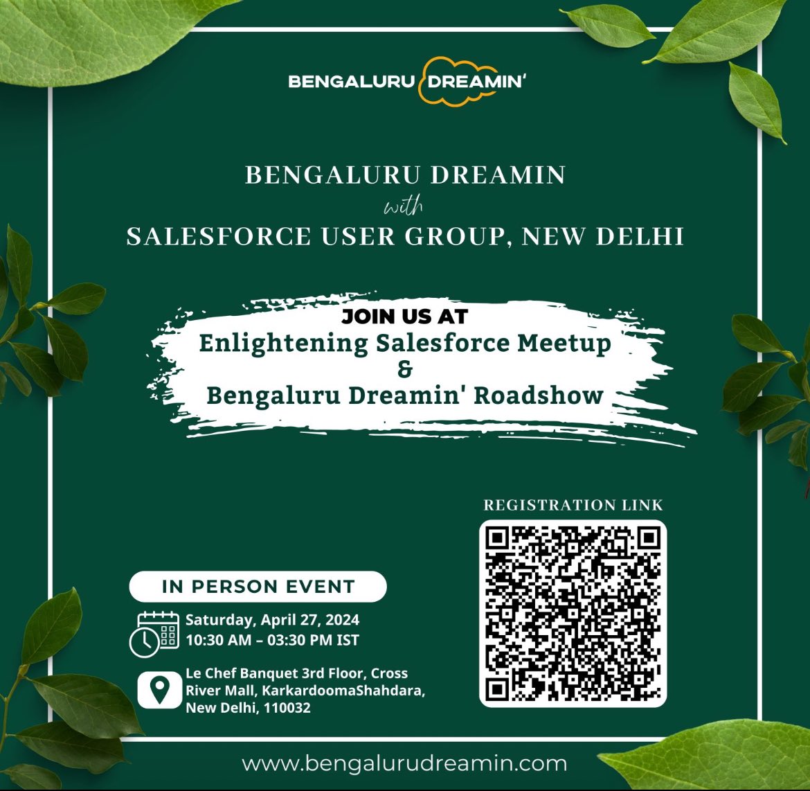 Hello #trailblazers

As a part of our Bengaluru Dreamin' RoadShow this Saturday our co-founder Rupalika Sahoo is traveling to the Capital of India to meet the beloved New Delhi trailblazer community 🤩

More details👇🏻
linkedin.com/posts/bengalur…

#BengaluruDreamin24 #Salesforce