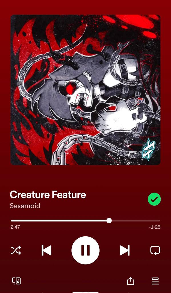 Heyooo! The Sesamoid Bois have released a new original track! Check out Creature Feature and add it to your Spotify playlists!! open.spotify.com/album/43aSs4Fa…