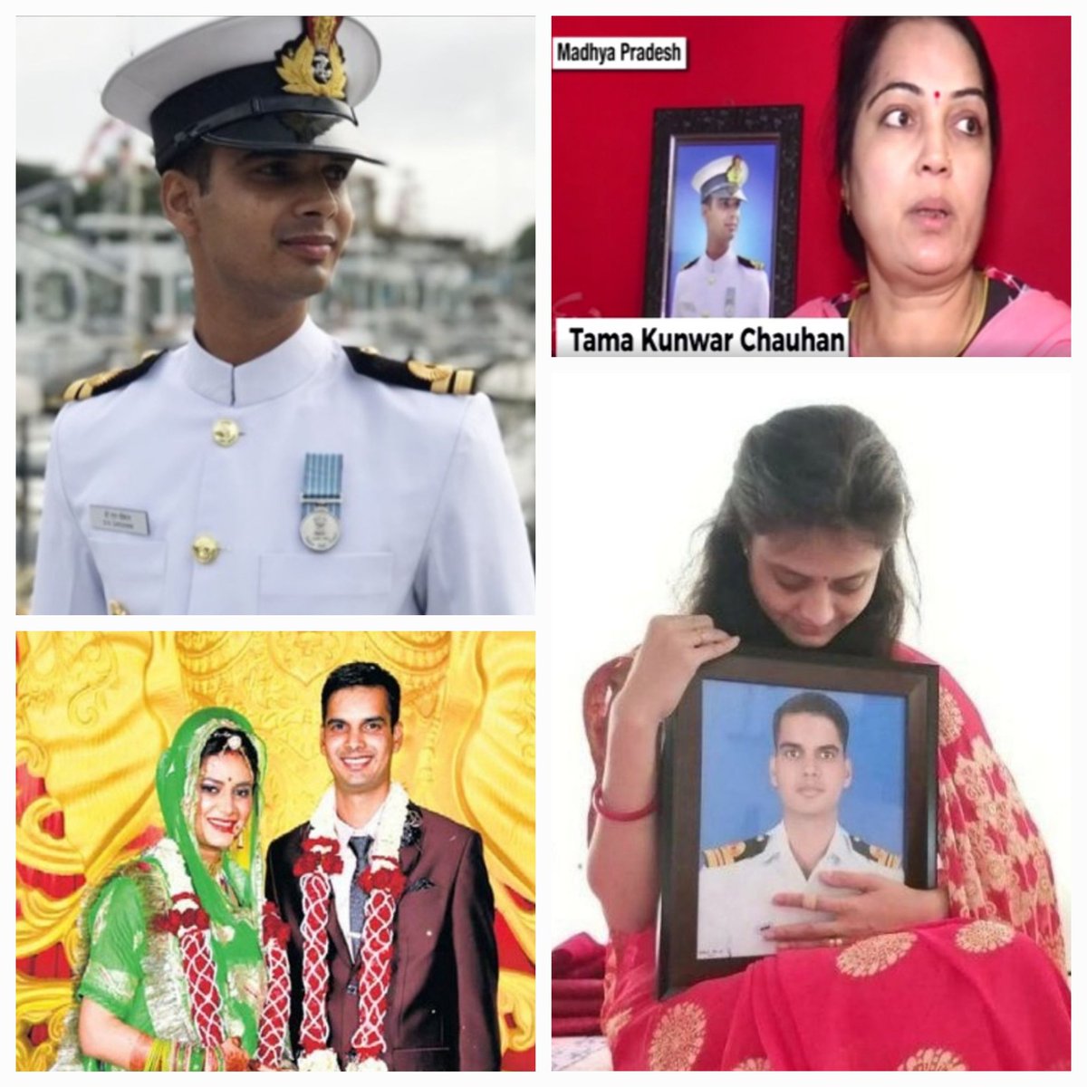 #BalidanDiwas #KnowOurHeroes Young, handsome, bright, sporty Dharmendar finished his engineering and decided to join the Indian Navy. His Ma Tama Kanwar was thrilled to see her only son commissioned as Lt in 2013 and married in March 2019. Karuna and Lt Cdr Dhamendra Singh…