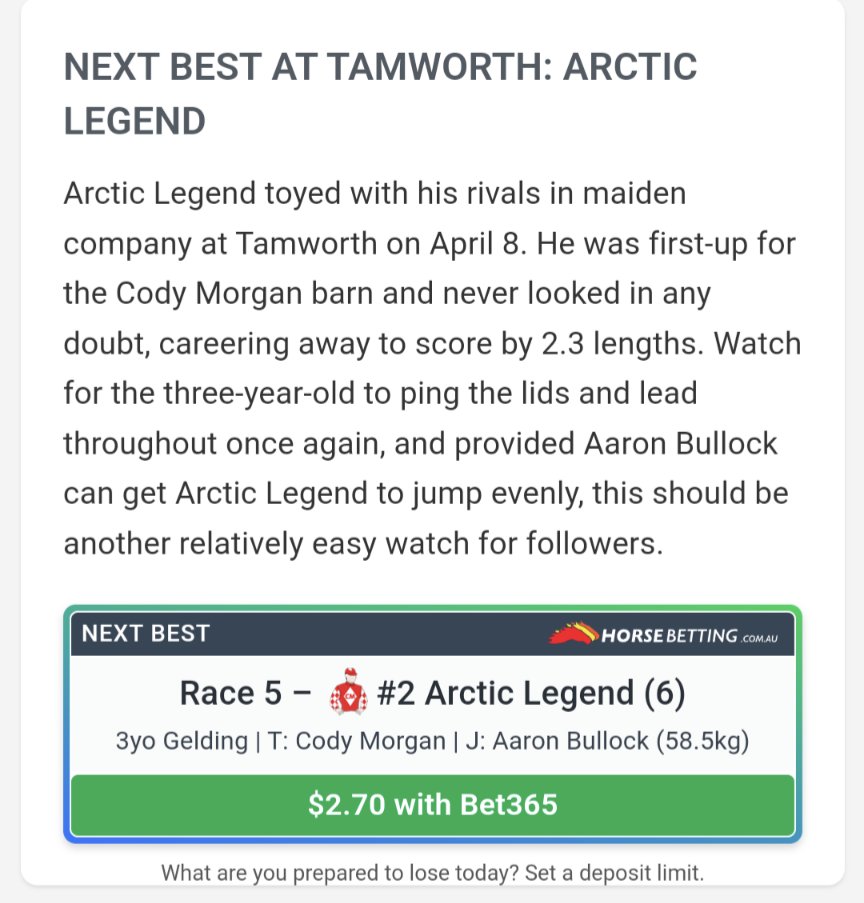 Our best bets for @HorseBettingAU saluted yesterday at Randwick and we back it up at Tamworth today! #Hellcibell🥇✅ and #ArcticLegend🥇✅ both do it nicely. We've got one bet to come in the Cup before we get set to dive into a massive weekend of #HorseRacing 🍻