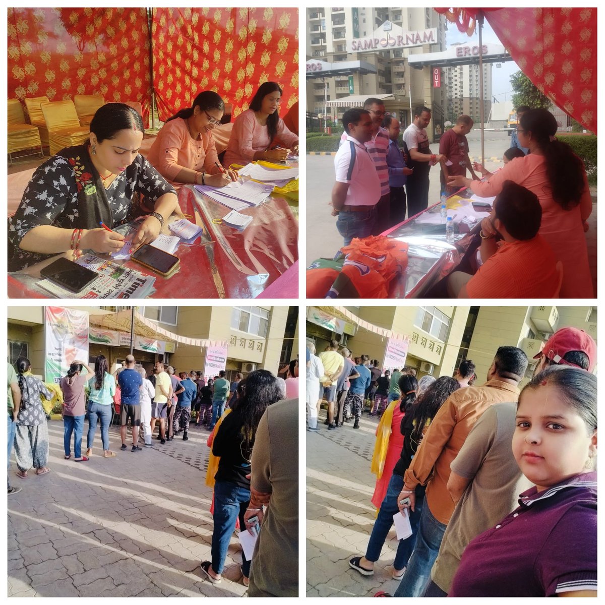 तेज धूप और गर्मी मे भी हम कार्यकर्ता अपने कर्तव्यों का पालन कर रहे है, प्रयास एक ही शत प्रतिशत मतदान करना।धूप भी हमारे हौसले को कम नही कर रही
<a href="/ECISVEEP/">Election Commission of India</a> 
<a href="/dmgbnagar/">DM NOIDA Gautam Buddha Nagar</a> <a href="/narendramodi/">Narendra Modi</a> 
#LokSabhaElection2024 
#मतदान