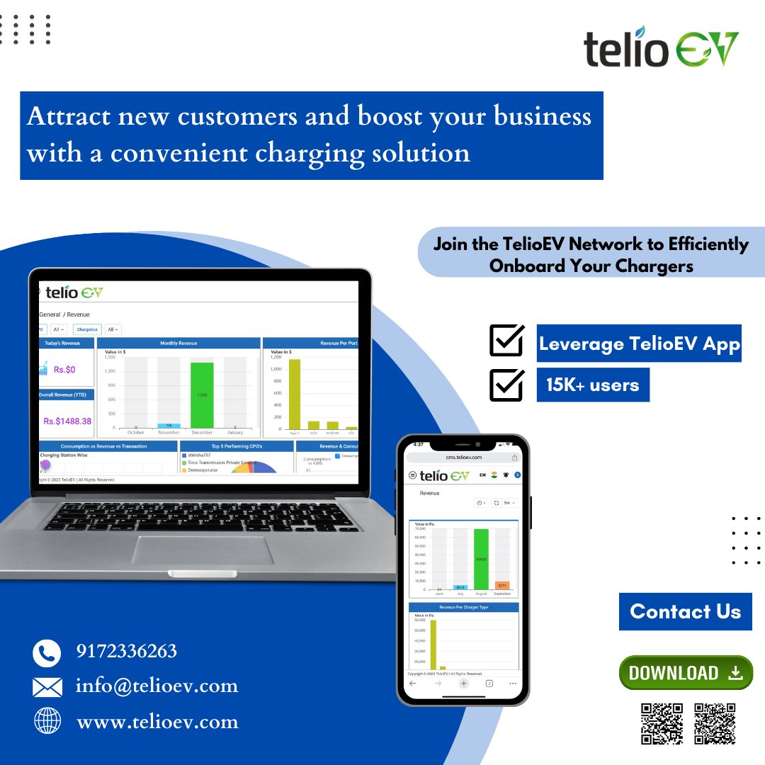 EV Customers = Happy Customers? TelioEV CMS Delivers ⚡️
Attract eco-conscious drivers, boost sales & simplify operations. #EVcharging made easy. Learn more: telioev.com
