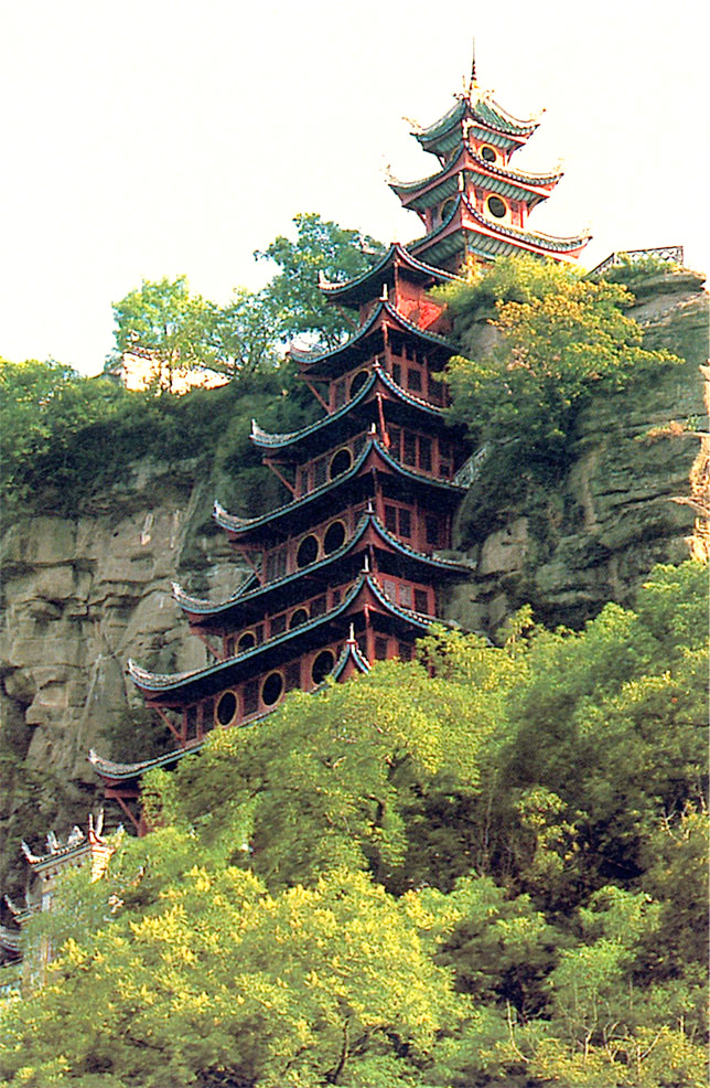 Discover Shibaozhai Pagoda, a fascinating tapestry of culture and history, masterfully built on the Yangtze River's edge – crafted without a single nail!. 😍🛳️💫 #CenturyCruises #ChinaTravel #CruiseLife #YangtzeRiver