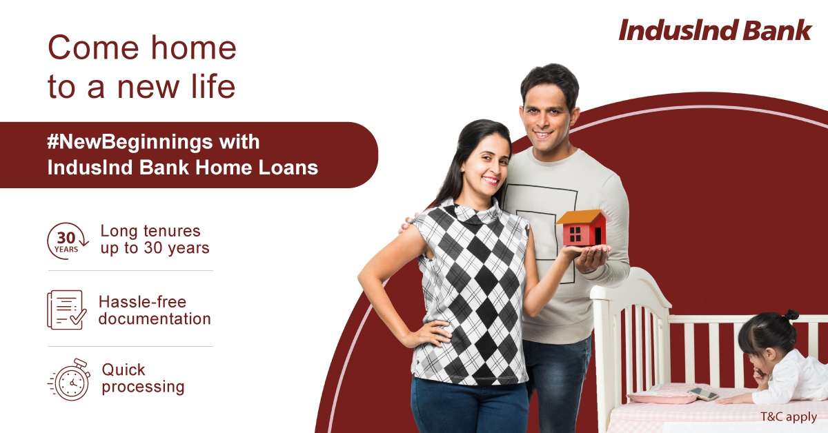 MyIndusIndBank's tweet photo. Step into a new life at home & embrace the possibilities of #NewBeginnings with IndusInd Bank Home Loans.
Apply now: https://t.co/nqscZb0dOT
#IndusIndBank #HomeLoan #Funds #HassleFree #LongTenure #QuickProcessing https://t.co/j7sbPPSpVE