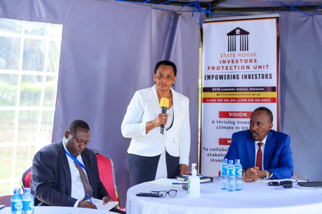 The Head of @ShieldInvestors , Col @edithnaka, yesterday coordinated a meeting with @URA_CG, Dr Joshua Mutambi commissioner MSMEs (processing and marketing) and local investment club leaders to discuss following the Regional Business and investment symposium. #EmpoweringInvestors