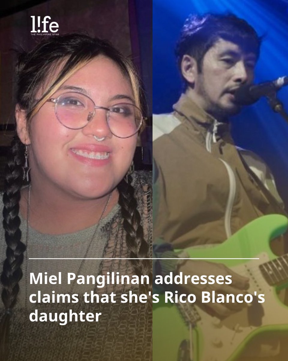 Miel Pangilinan, the daughter of Megastar Sharon Cuneta and politician Kiko Pangilinan, addressed claims that her real father is musician Rico Blanco. FULL STORY: tinyurl.com/3du2b4y6