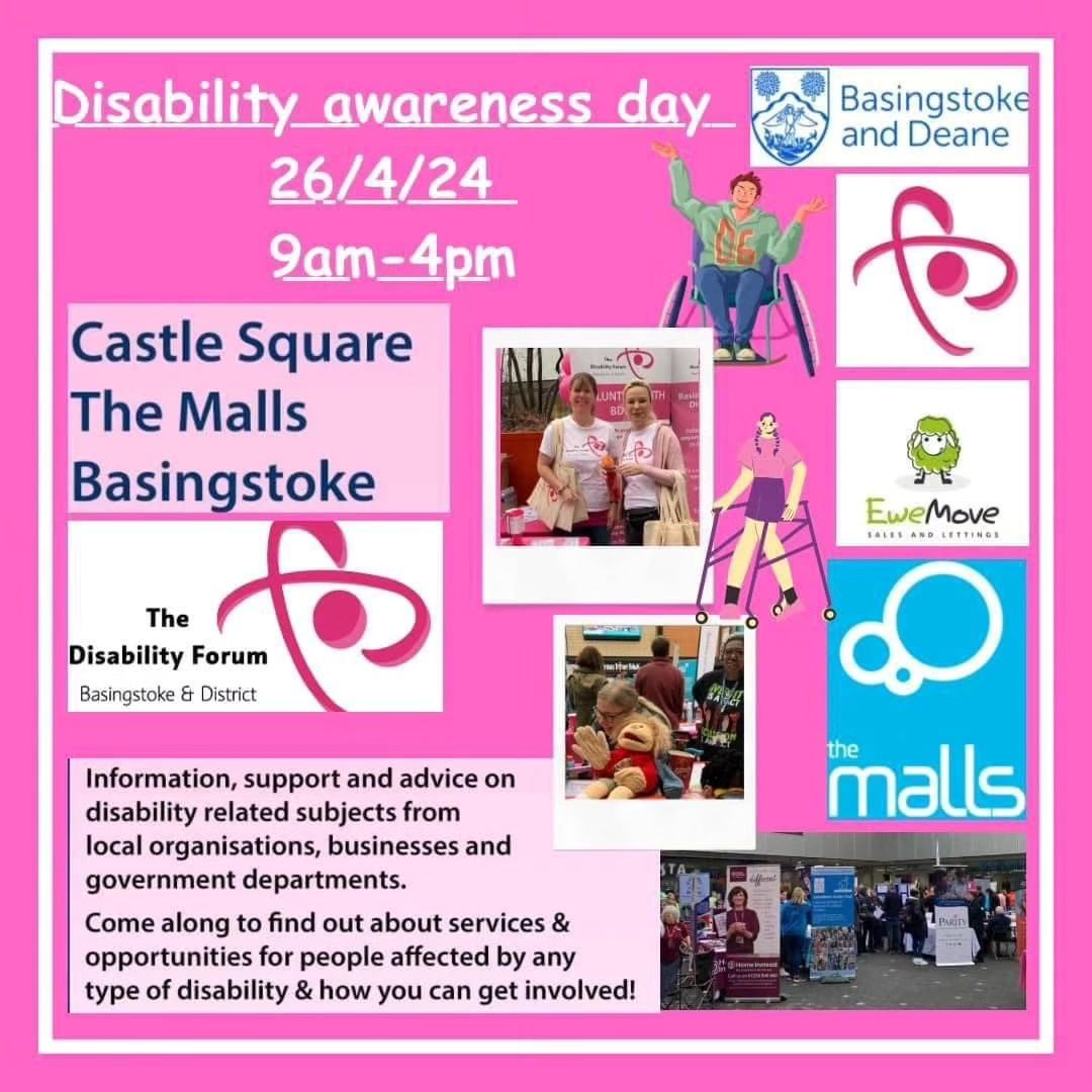 Join us today in Basingstoke! Both Steph our wonderful volunteer and Jenna from TA will be raising awareness for our Tourettes community at The Basingstoke District Disability Forum (BDDF) Awareness Day providing support to those in the local community. #Basingstoke #Tourettes