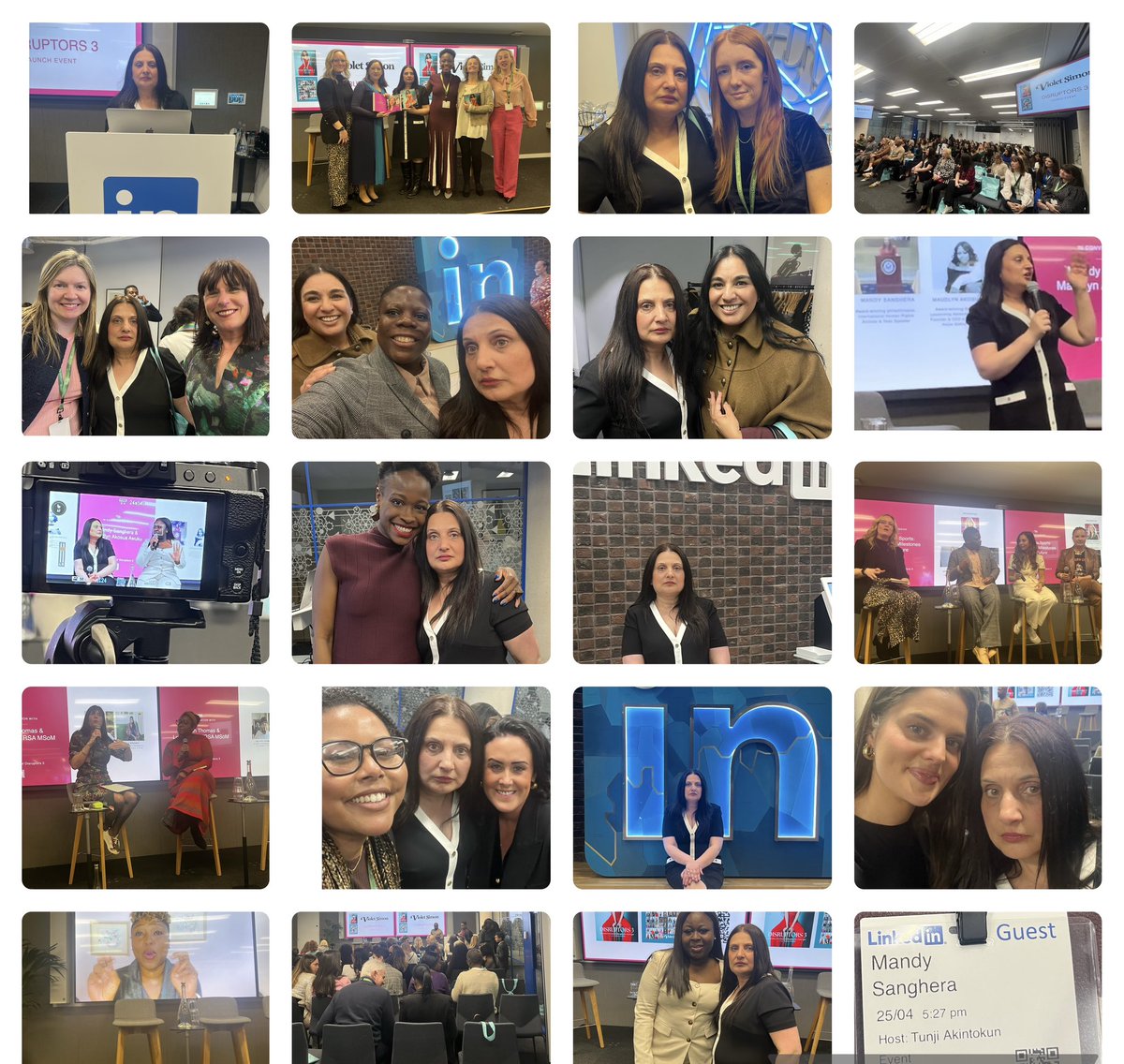 It was great to join @violetsimonofficial for Disruptors 3 Launch Event at @linkedin it was great to be featured in the book Sophia Ukor It was great to meet so many amazing women under one roof and speak about women empowerment