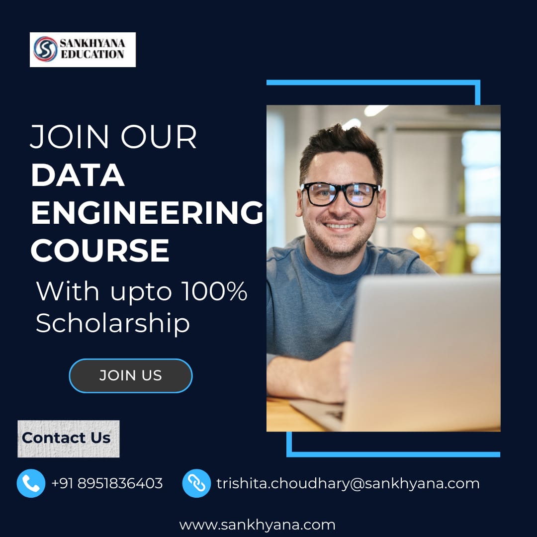 Mastering Big Data: Advanced Techniques for Data Engineering.
Register here:- forms.gle/5ZaK9uiXRL25sD…
+91 8951836403
trishita.choudhary@sankhyana.com
sankhyana.com
#dataengineer #DataWarehouse #database #BigData #databasemanagement #datamodeling #ELT #python #java  #SQL