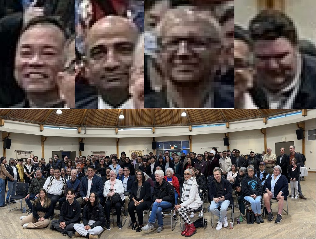 Musqueam's Wade Grant throws his hat in the ring to become the Trudeau Liberals' successor to retiring Joyce Murray in Quadra. Faces in the crowd: VPD's Terry Yung, MP Parm Bains, Aquilini VP Bill Aujla and Mayor Sim's chief of staff Trevor Ford. #cdnpoli #bcpoli #vanpoli #vanRE