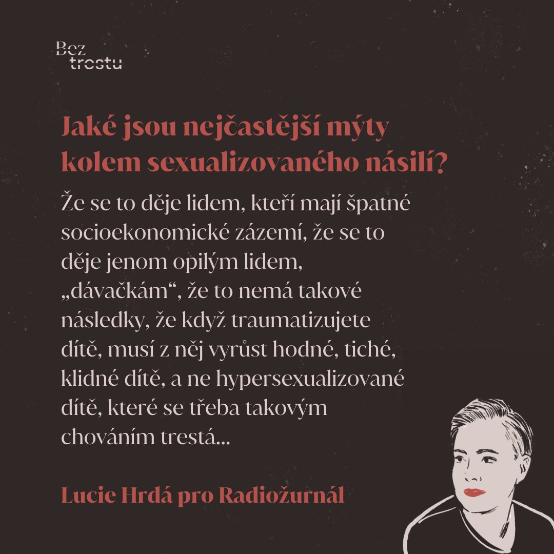 bezmytu's tweet photo. Mýtů kolem domácího a sexualizovaného násilí je požehnaně. V rozhovoru pro @Radiozurnal1 právnička @JulieMontek některé vyvrací a ukazuje jejich podstatu. Pokud jste ještě neslyšeli, doporučujeme zde: https://t.co/Eod192XNIs #myty #domacinasili #vzdelavanisoudcu #beztrestu https://t.co/8rRkMqnzks