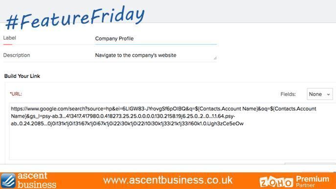 Custom Links can be created to access information about your leads and contacts from within your CRM                    
Find out more:

zcu.io/IRN9

#FeatureFriday#ZohoFeatures