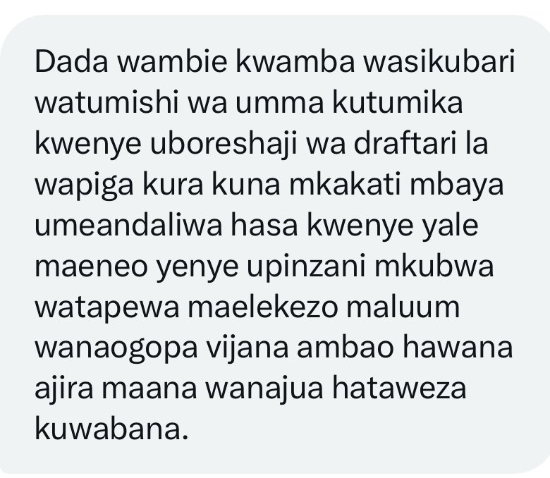 🚨🚨 #Tanzania ‼️🚨 Kuhusu Uchaguzi na daftari ya wapiga kura 👇🏾 The fix is in! Uchaguzi ushaanza kupangwa muda huu Mdau anasisitiza huu utaratibu wa maombi kupitia kwa watendaji ni njia ya kuhakikisha kuwa wanaoajiriwa ni wanaCCM The election process has been set up for…