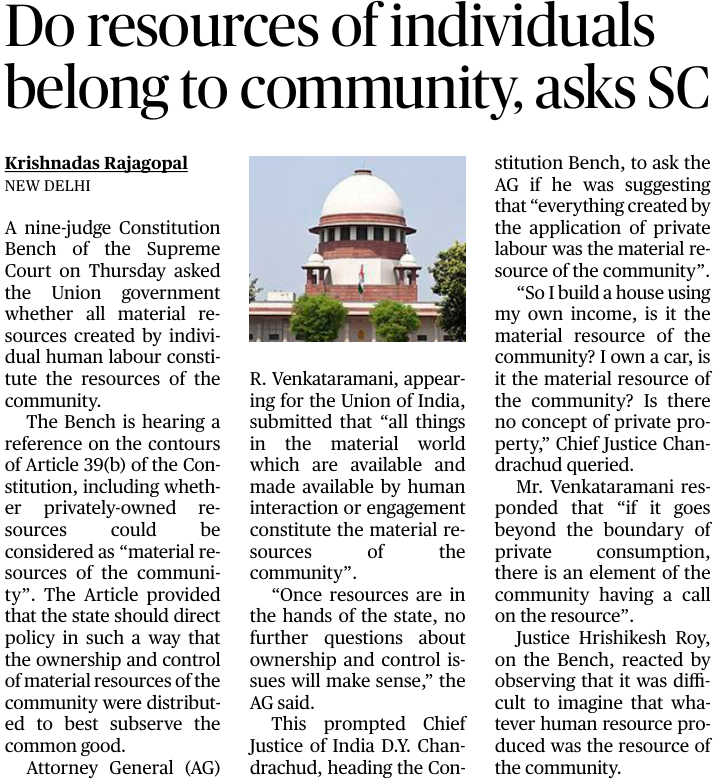 sdeo76's tweet image. कम्युनिस्ट शासन की आहट! 

विरासत की संपत्ति पर बहुत विवाद हो रहा है। कोई कह रहा है कि कांग्रेस जनता की संपत्ति छीनना चाहती है, तो कोई कह रहा है कि भाजपा संपत्ति छीनना चाहती है। आरोप-प्रत्यारोप के बीच कल यह बयान भारत के वर्तमान अटर्नी जनरल आर. वेंकटरमणी का है, जो उन्होंने सुप्रीम…