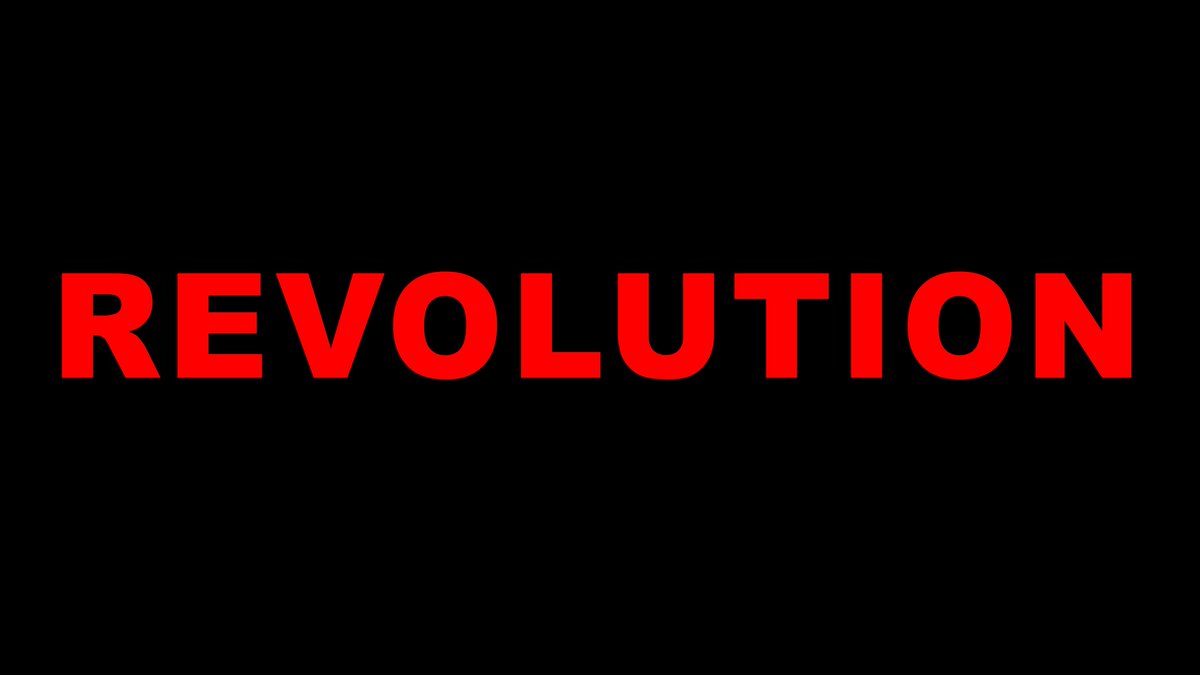 #RevolutionNow 
It's time
