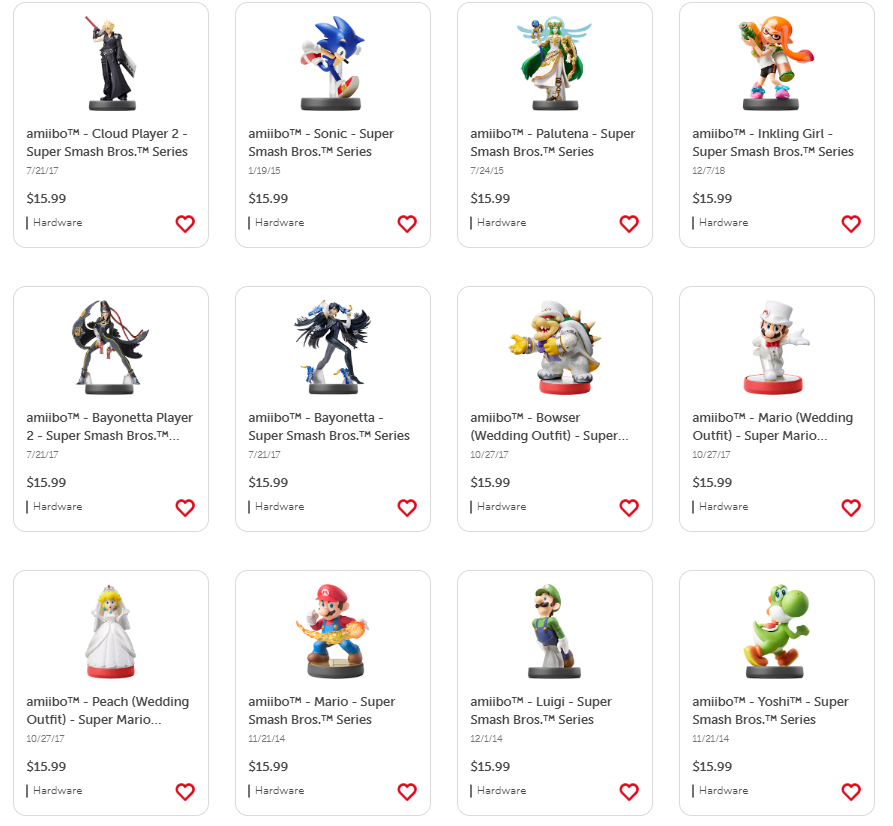 tcgdeals's tweet photo. HUGE restock on amiibo at the Nintendo Store

https://t.co/cUwraSX9Oz

Includes both variants of Cloud and Bayonetta, Wii Fit Trainer, Little Mac, Splatoon and many more

#nintendo #nintendoswitch #amiibo #3ds #wiiu #collectibles #gaming #gamedeals #hobby #botw #zelda #ff7rebirth https://t.co/HerlZCd8cj