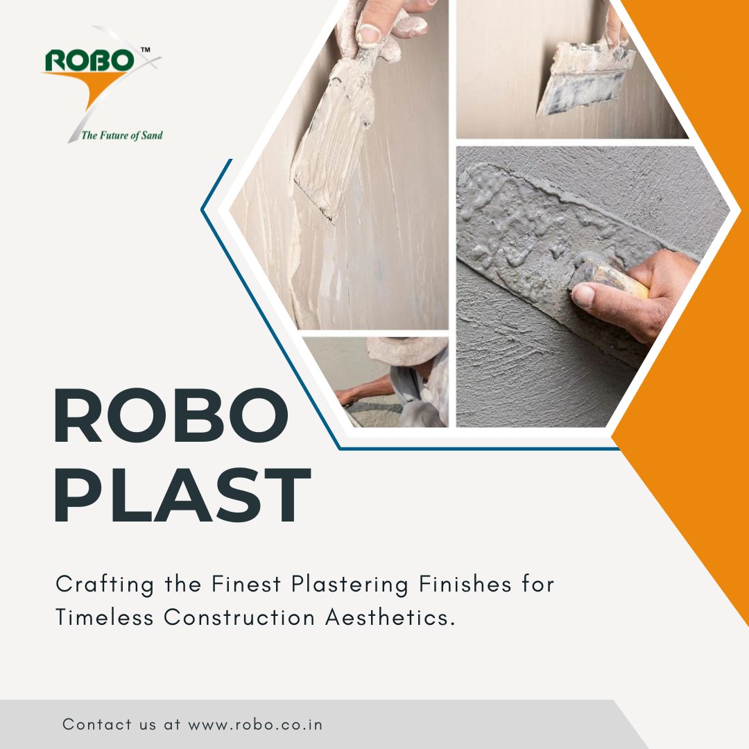 Unleash the potential of your construction projects with RoboPlast's exquisite plastering finishes. Elevate every detail, elevate with RoboPlast. #RoboPlast for all your plastering needs.

#ordernow @ 1800 103 1789, robosand@robo.co.in