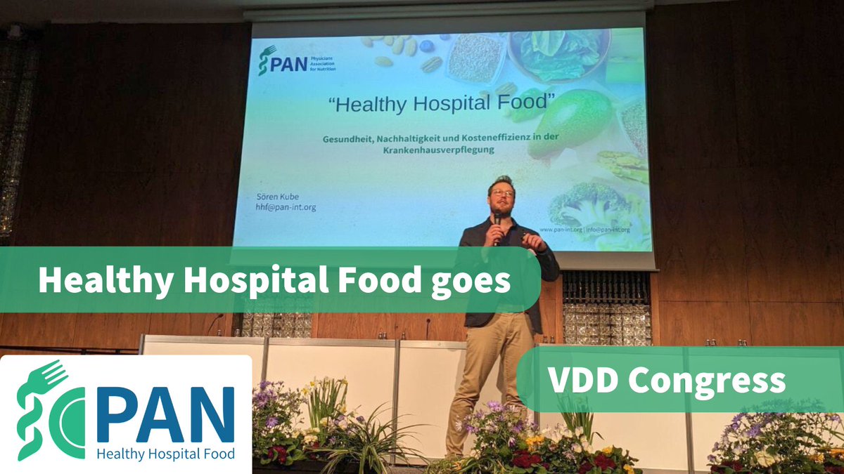 Our project manager Sören Kube attended this year's #vddcongress, discussing the #HealthyHospitalFood project - health, sustainability and cost efficiency in #hospital catering made feasible.🌱🏥