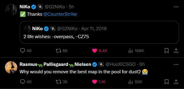 FloOfner's tweet photo. Thats what i call team synergy @G2CSGO @HooXiCSGO @G2NiKo https://t.co/aLyoYSJRAA