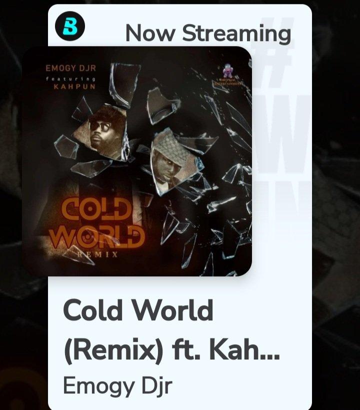 @emogy_djr new song #ColdWorldRemix ft @Kahpun_ out now on #Boomplay🔥. Check it out here ⬇️: boomplay.com/share/music/16…? #HomeOfMusic #PlayTheMusic 🎶 #MediaConnectGh✊🏿