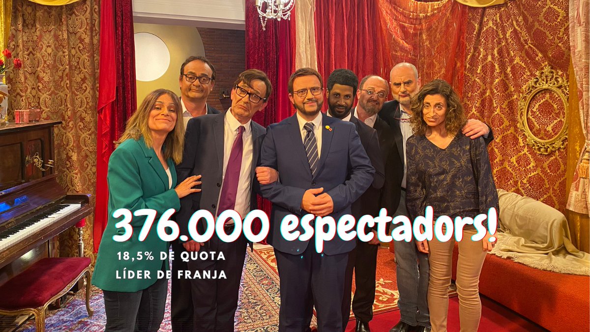 📈 18,5% de quota 📺 376.000 espectadors 🥇 #Polònia3Cat líder de franja Moltes gràcies!🎉 Pots recuperar el programa sencer a @som3cat ⬇️ ccma.cat/3cat/t19xc32-2…