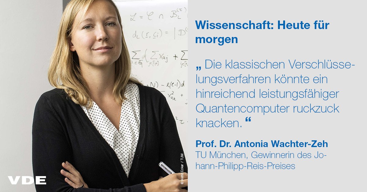 Prof. Dr. Antonia Wachter-Zeh spricht in der aktuellen Ausgabe des VDE dialogs 'Circular Economy – Nachhaltig Wirtschaften' über Quanten, Codes und die Grundlagenforschung. ➡️ Zum ganzen Artikel: dialog.vde.com/de/vde-dialog-… #circulareconomy #kreislaufwirtschaft #quantencomputer