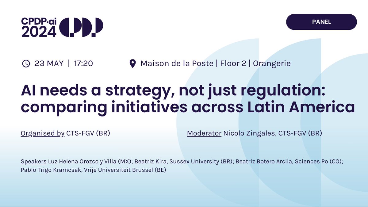 Organised by @CTS_FGV with @JusTechne, @IamRayuela, @beakira @SussexUni, @bea_botero @sciencespo, @TrigoKramcsak @VUBrussel #CPDPai2024 #CPDPconferences #CPDP2024