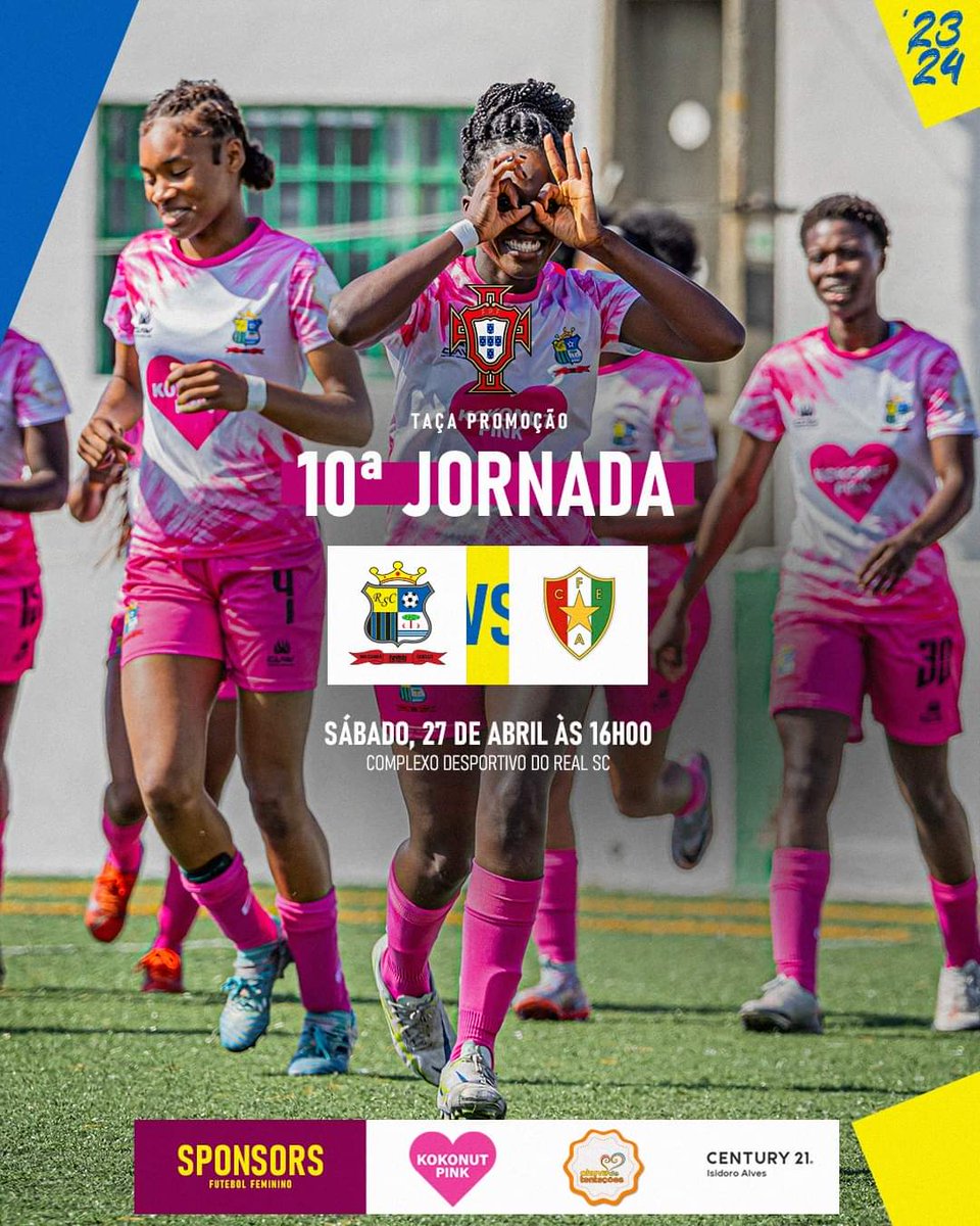 RealSportClube3's tweet photo. 𝐹𝓊𝓉𝑒𝒷𝑜𝓁 𝐹𝑒𝓂𝒾𝓃𝒾𝓃𝑜
Próxima Jornada é no campo principal do #RealSC!🔵🟡 🏆⚽

🆚 Estrela Amadora
🏟️ Complexo Desportivo do Real SC
📆 27/04
⏰ 16h00

Estão todos convocados!

#RealSC #SomosReal #FutebolFeminino https://t.co/NXs219vHnb
